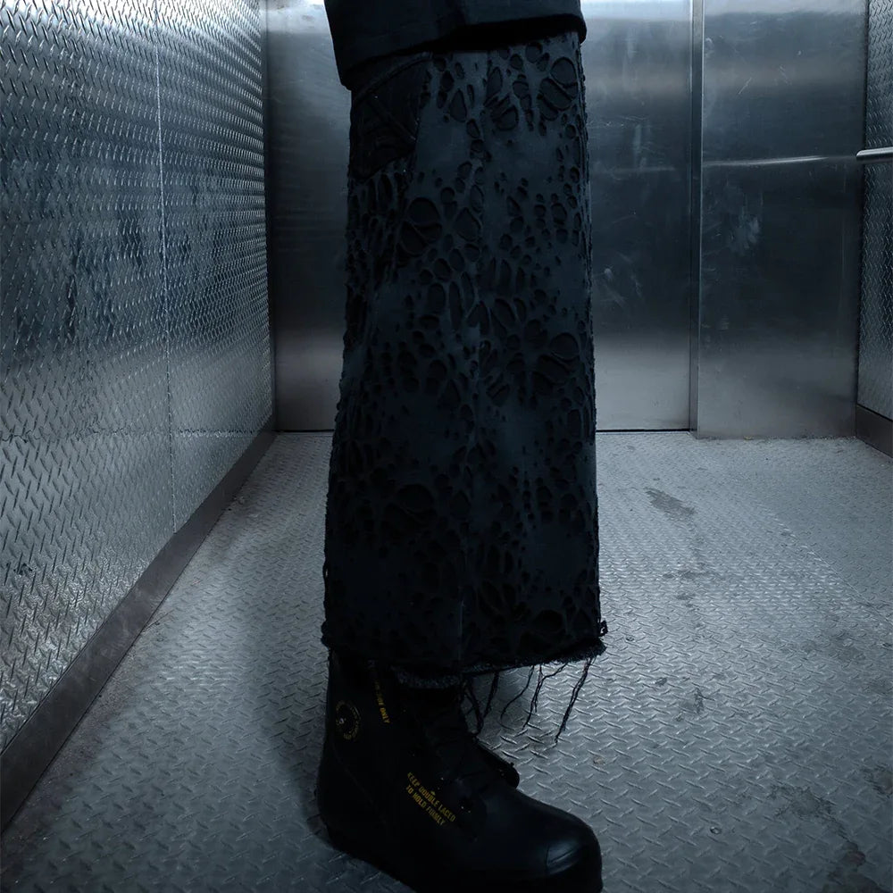 Burnedweb 3/4th Capri Denim - BROTHERLY LOVE - VENTURER