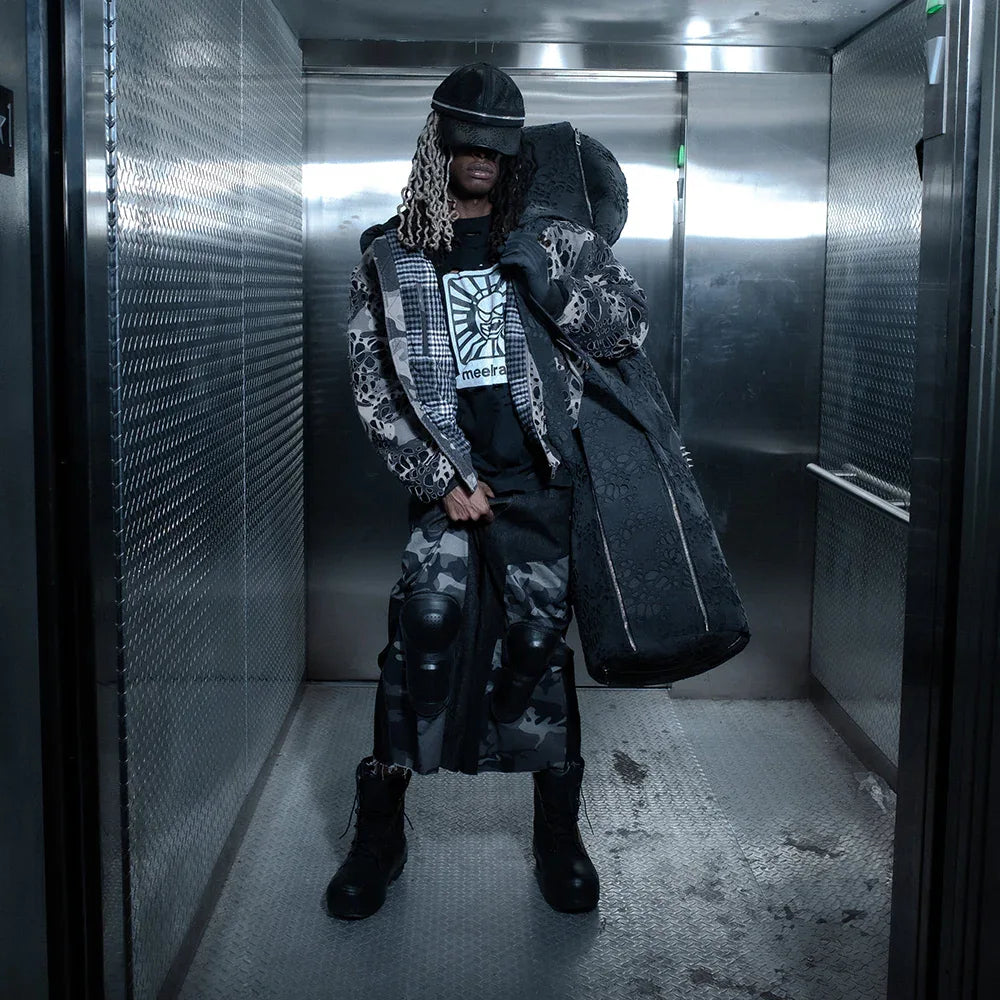 Mudcamo Burnedweb Denim Bomber - BROTHERLY LOVE - VENTURER