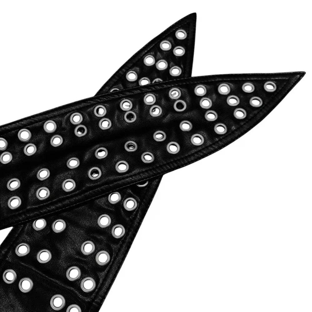 Nocturne Leather Eyelet head Piece - BROTHERLY LOVE - VENTURER