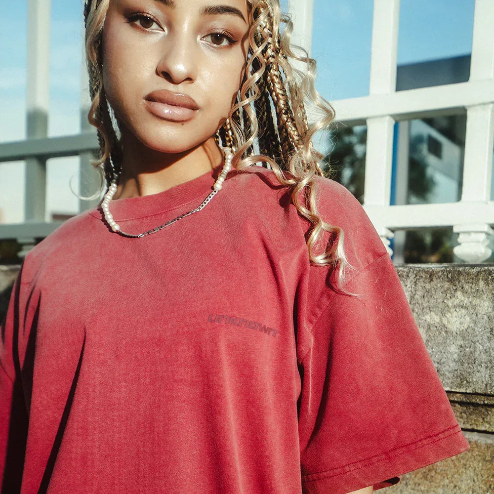 Outline Cross Rhinestone Tee - UNKNOWN LONDON - VENTURER