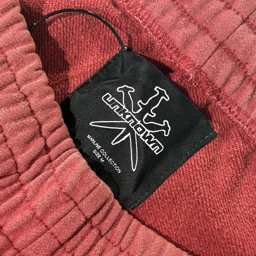 Outline Cross Rhinestone Baggy Sweat Shorts - UNKNOWN LONDON - VENTURER