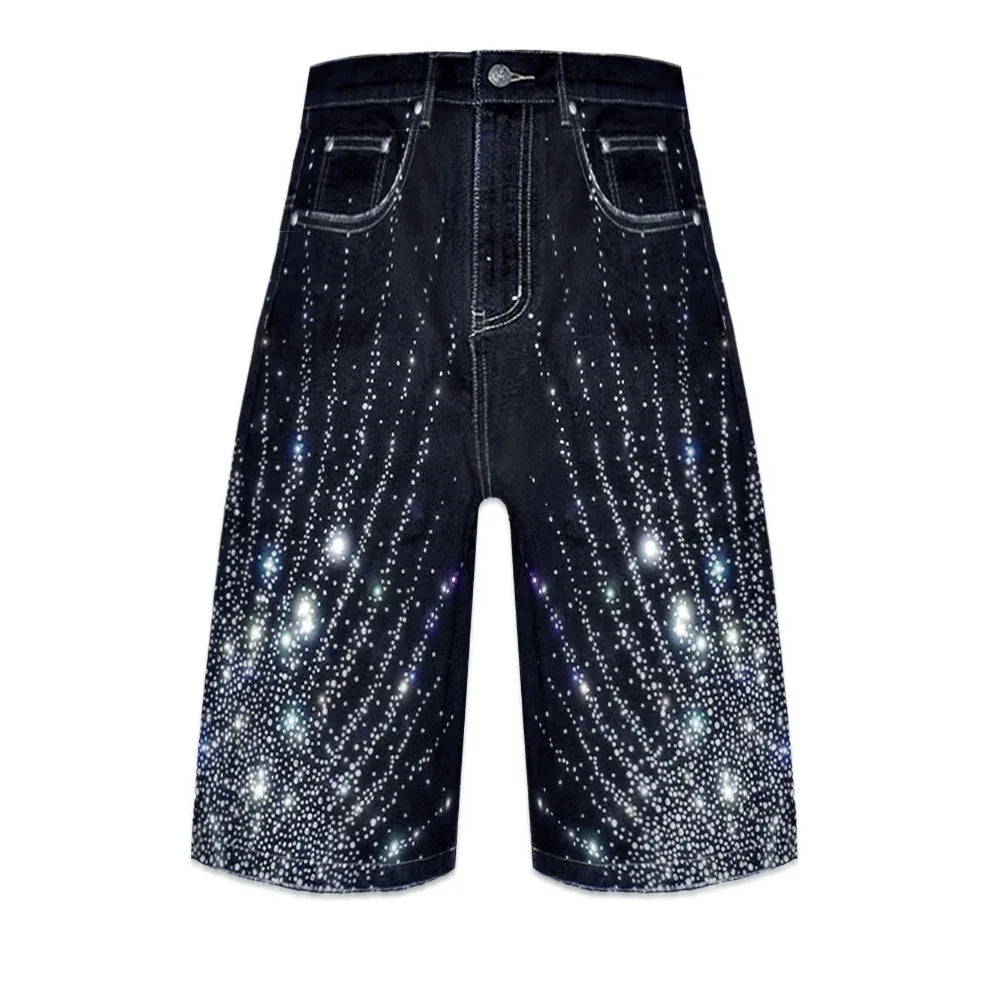 20k Diamond Starlight Denim Shorts - BIRTH OF ROYAL CHILD - VENTURER