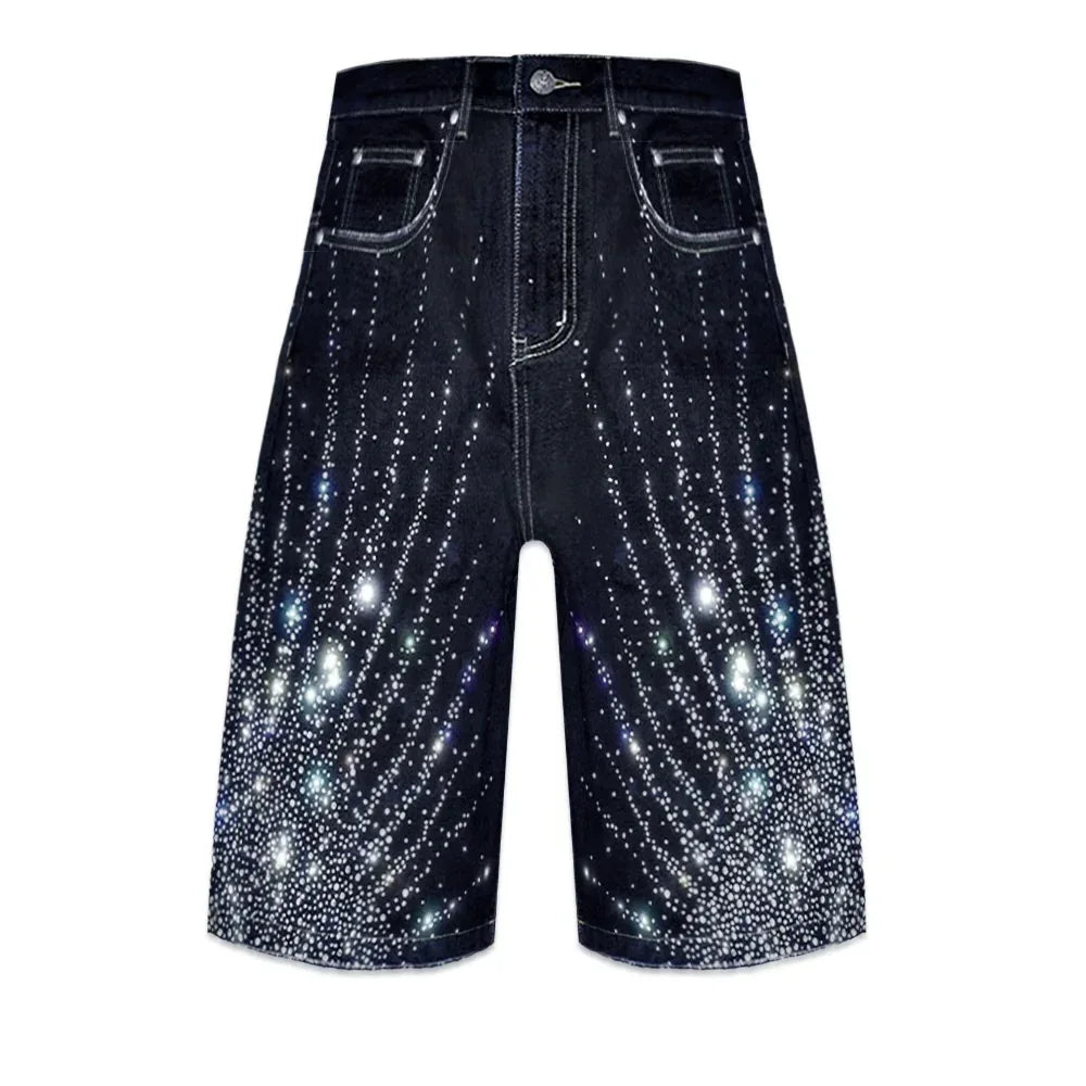 20k Diamond Starlight Denim Shorts - BIRTH OF ROYAL CHILD - VENTURER