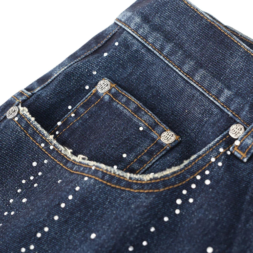 20k Diamond Starlight Denim Shorts - BIRTH OF ROYAL CHILD - VENTURER