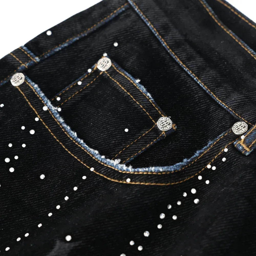 20k Diamond Starlight Denim Shorts - BIRTH OF ROYAL CHILD - VENTURER