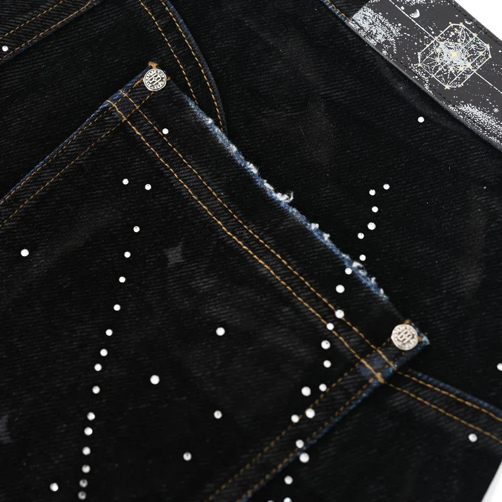 20k Diamond Starlight Denim Shorts - BIRTH OF ROYAL CHILD - VENTURER
