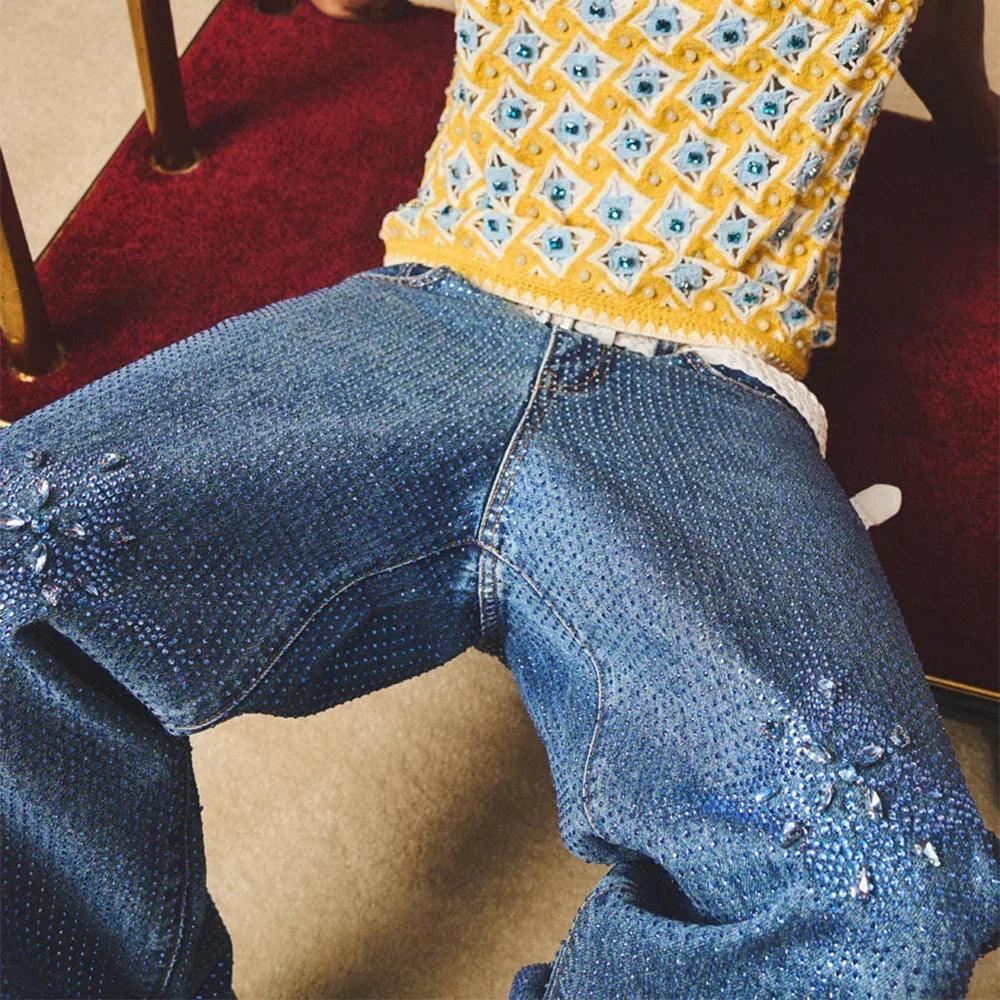 20k Diamond Stellar Denim Pants - BIRTH OF ROYAL CHILD - VENTURER