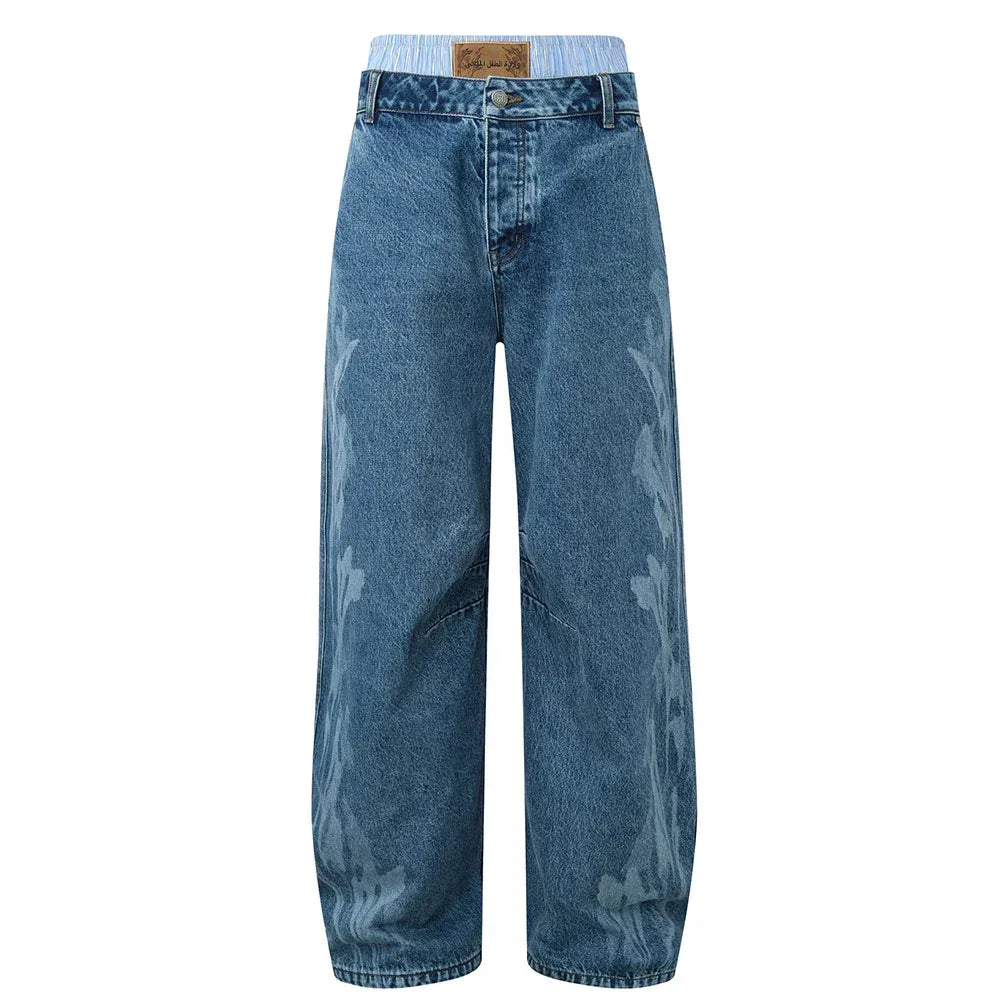 Fluid Dual Waist Baggy Denim - BIRTH OF ROYAL CHILD - VENTURER