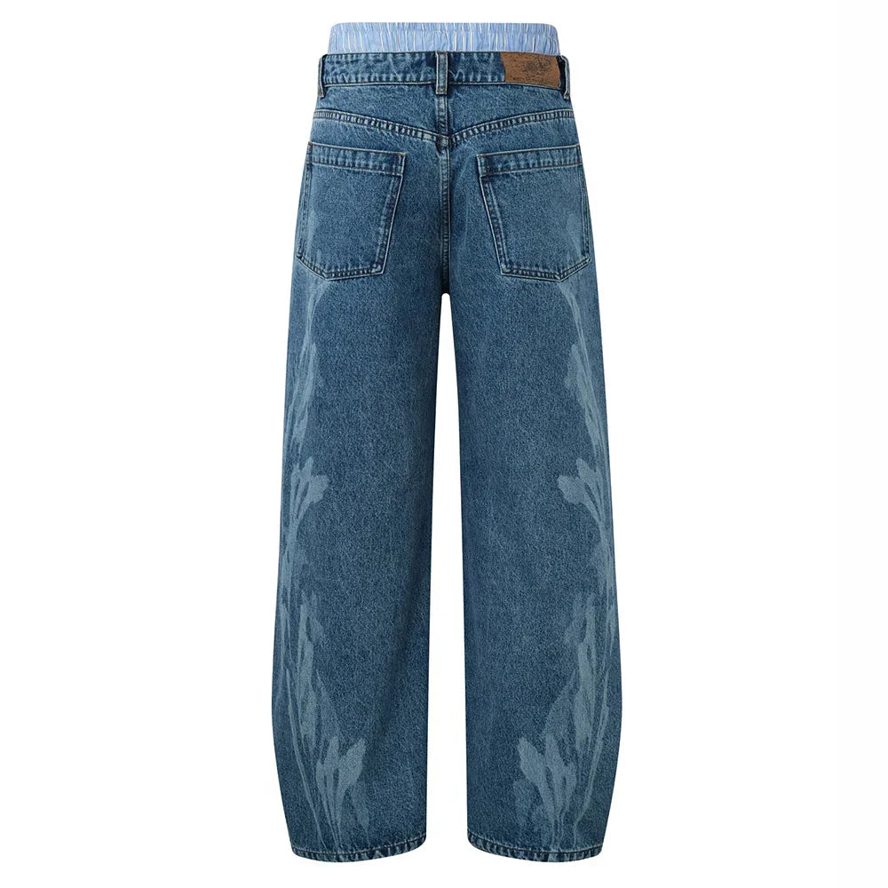 Fluid Dual Waist Baggy Denim - BIRTH OF ROYAL CHILD - VENTURER