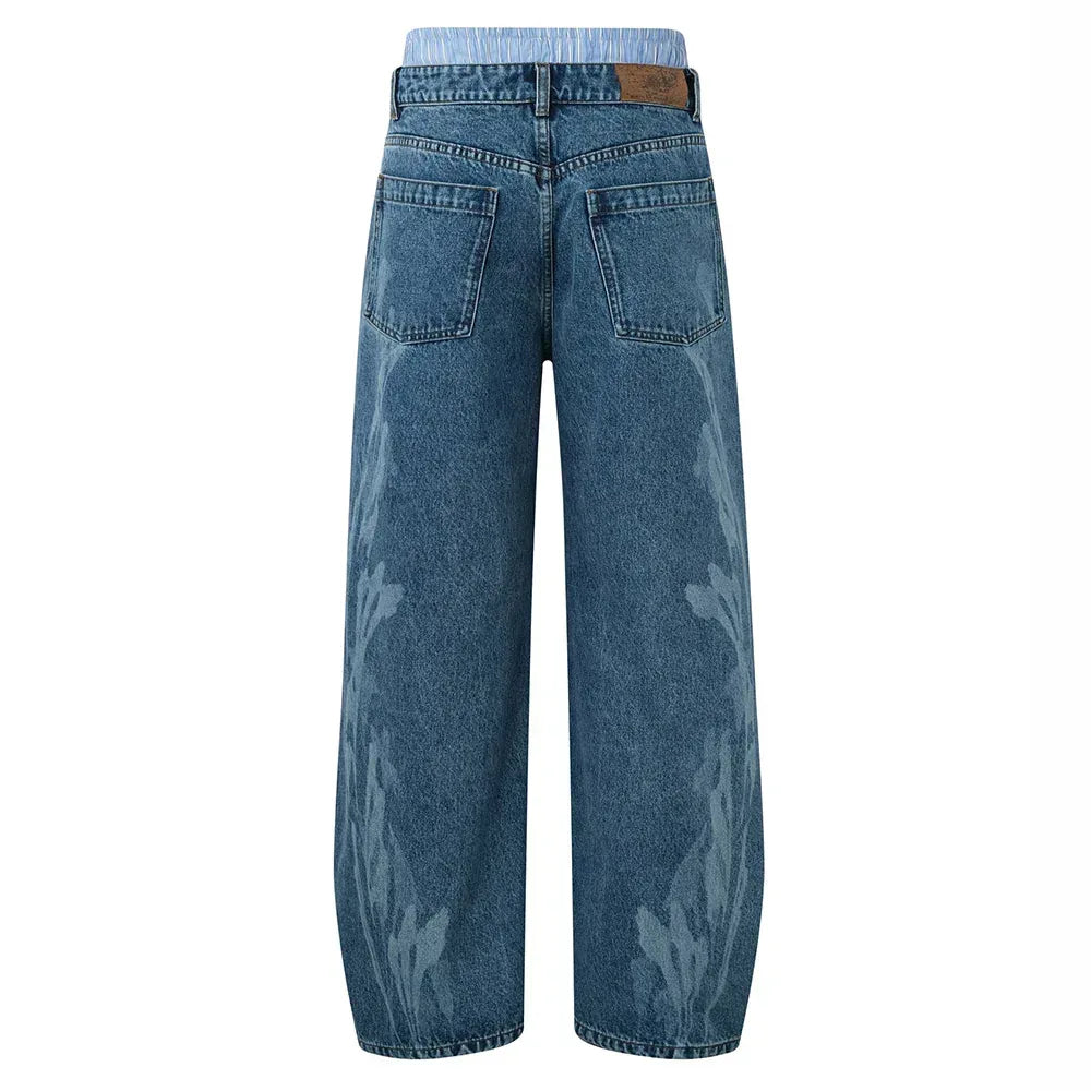 Fluid Dual Waist Baggy Denim - BIRTH OF ROYAL CHILD - VENTURER