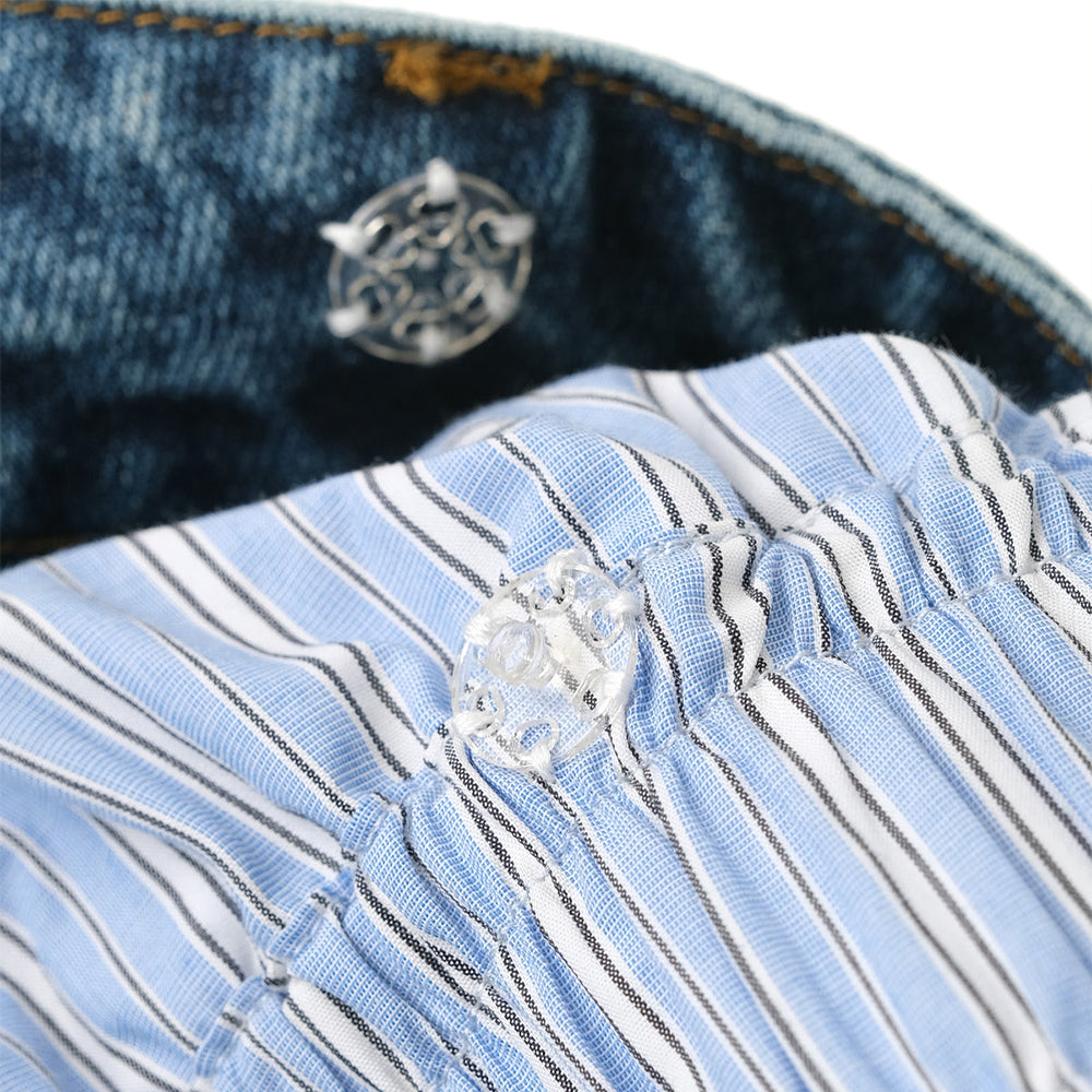 Fluid Dual Waist Baggy Denim