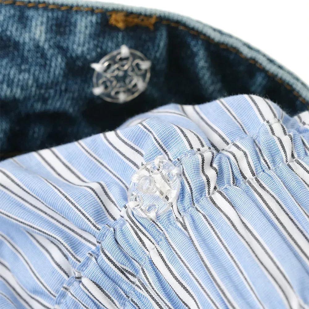 Fluid Dual Waist Baggy Denim - BIRTH OF ROYAL CHILD - VENTURER