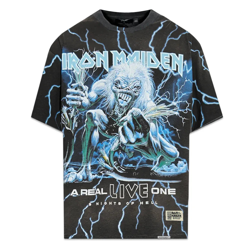 Iron Maiden A Real Live One T-Shirt - REPRESENT - VENTURER