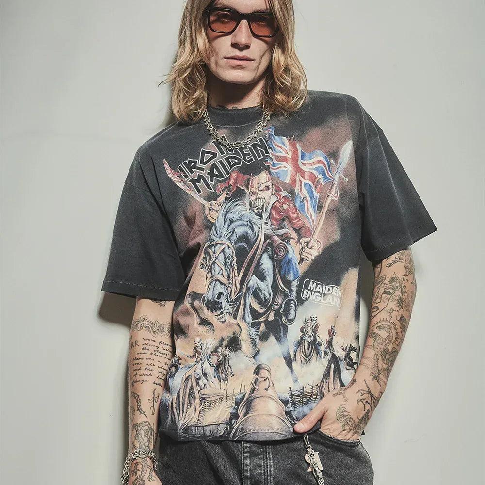 Iron Maiden Steed T-Shirt - REPRESENT - VENTURER