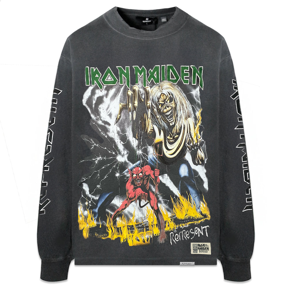 Iron Maiden Number of The Beast LS T-Shirt - REPRESENT - VENTURER
