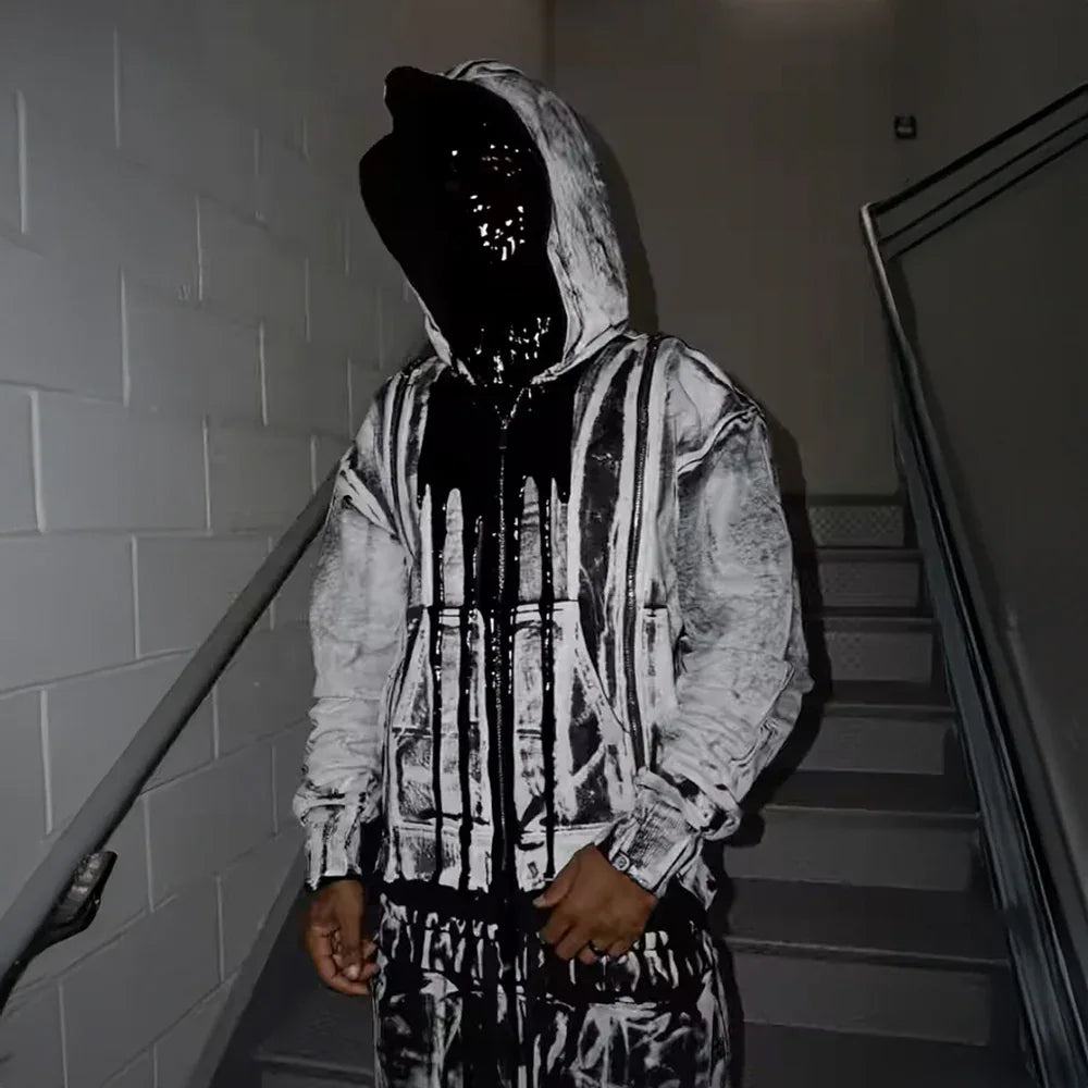 Black Swan Triple Zip Hoodie - DEMIK EXCLUSIVES - VENTURER