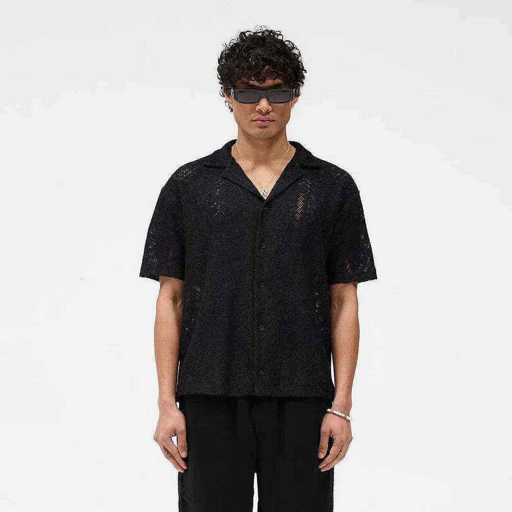 All Over Crochet Shirt - REPRESENT - VENTURER