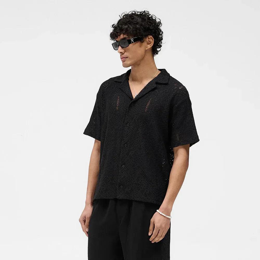 All Over Crochet Shirt - REPRESENT - VENTURER