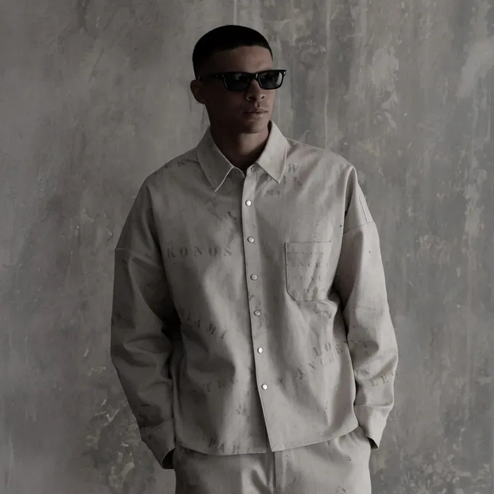 Duffle Print Buttondown - STAMPD - VENTURER