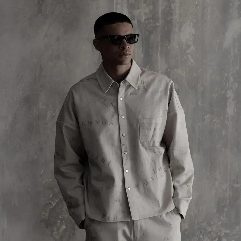 Duffle Print Buttondown - STAMPD - VENTURER