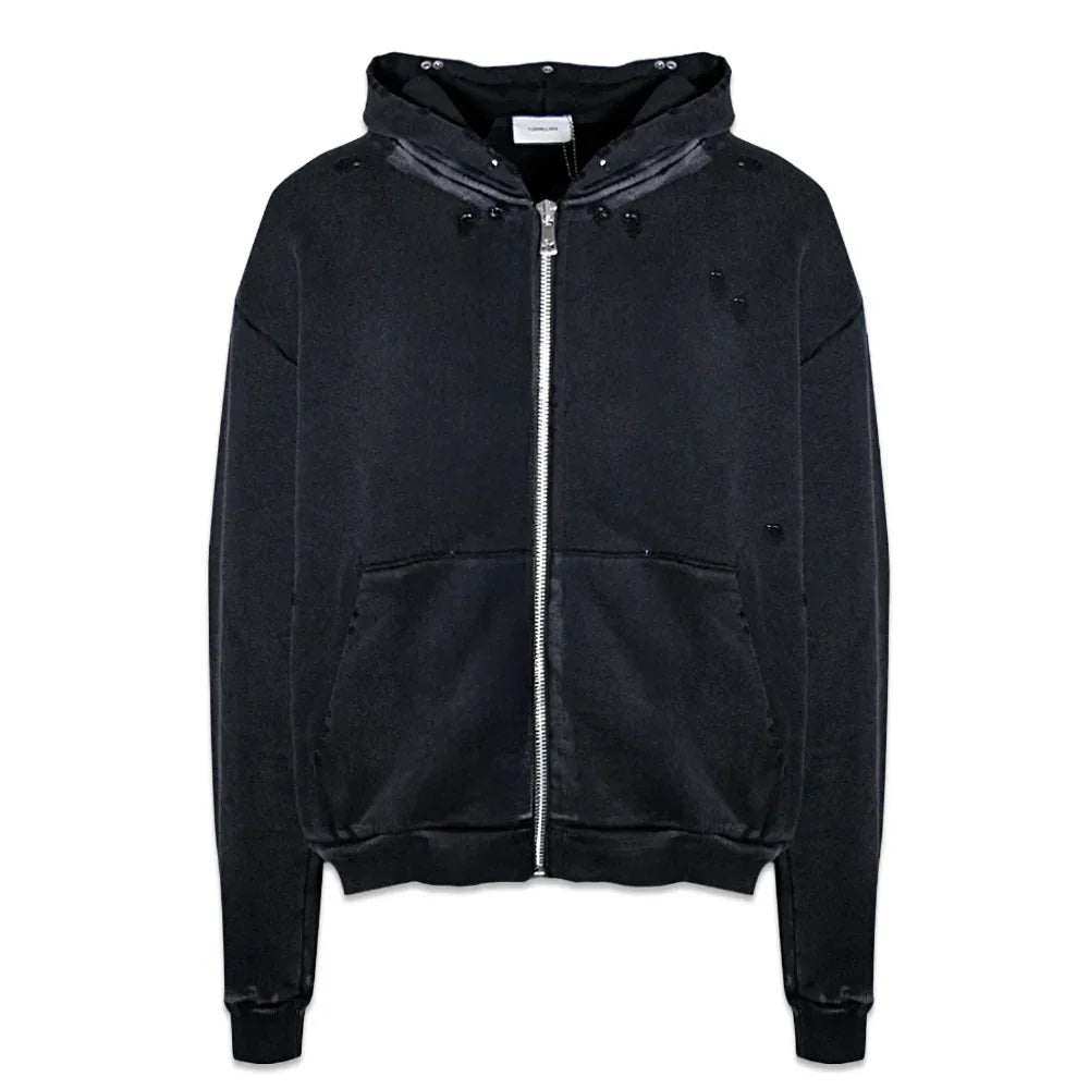 Cropped Vintage Zip Hoodie - ASKYURSELF - VENTURER