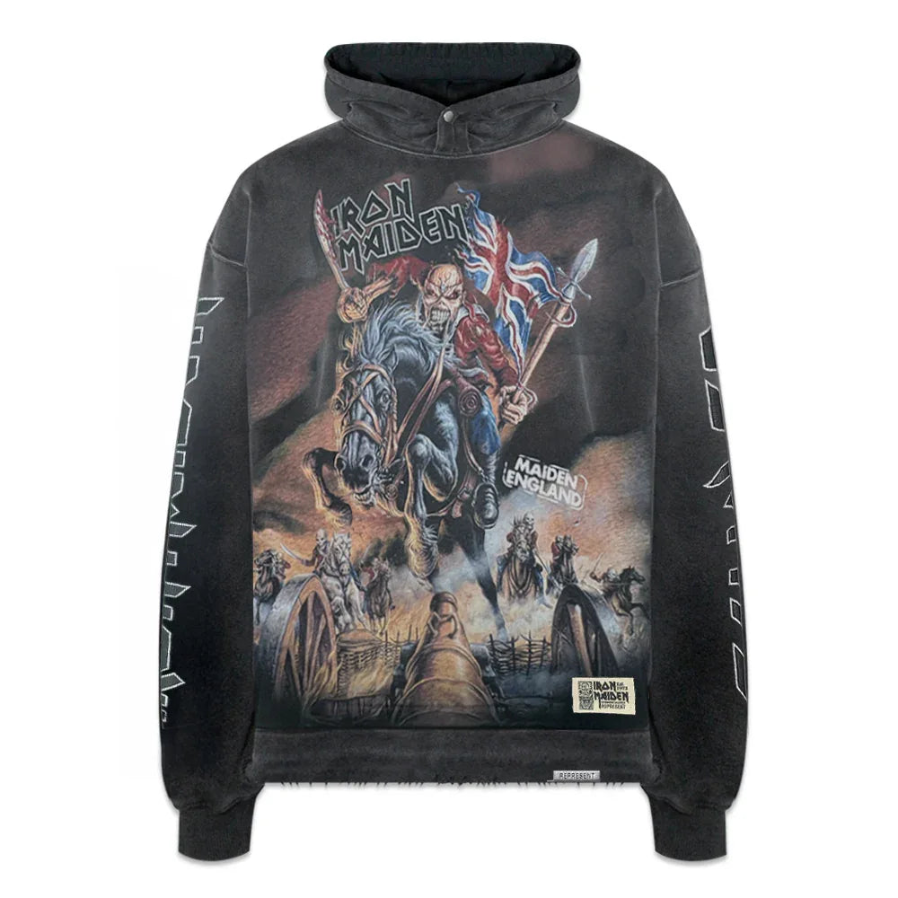 Iron Maiden Steed Hoodie - REPRESENT - VENTURER