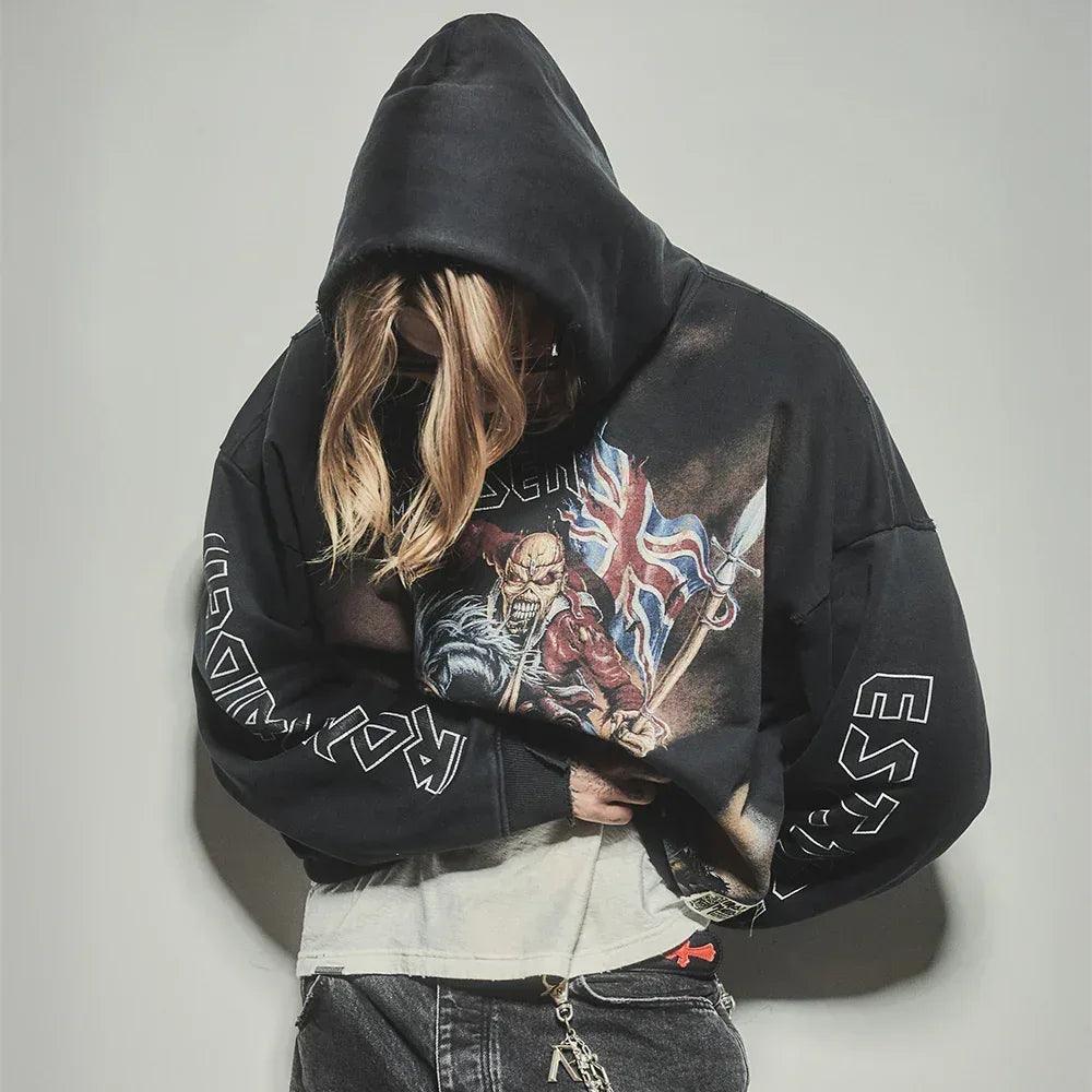 Iron Maiden Steed Hoodie - REPRESENT - VENTURER