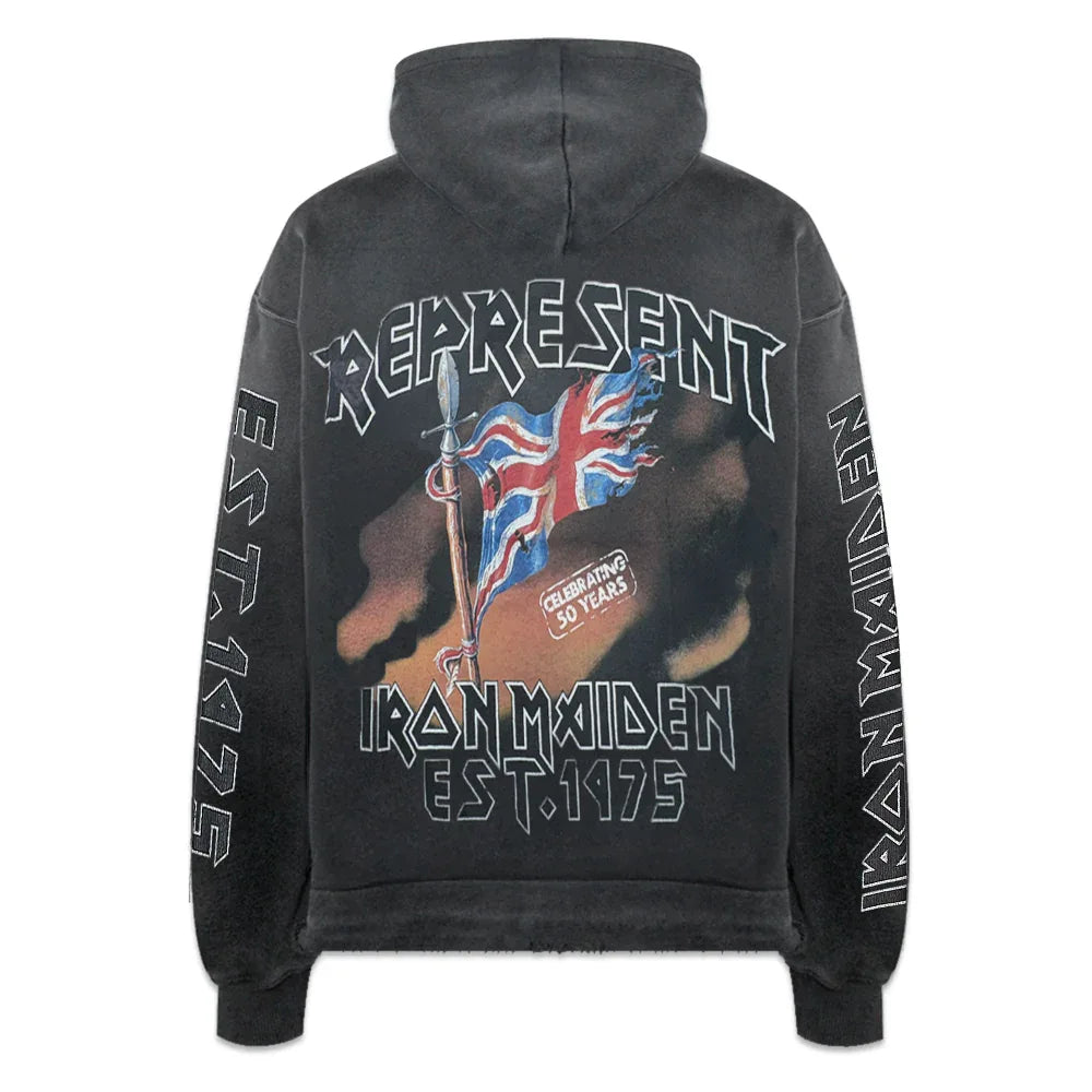 Iron Maiden Steed Hoodie - REPRESENT - VENTURER