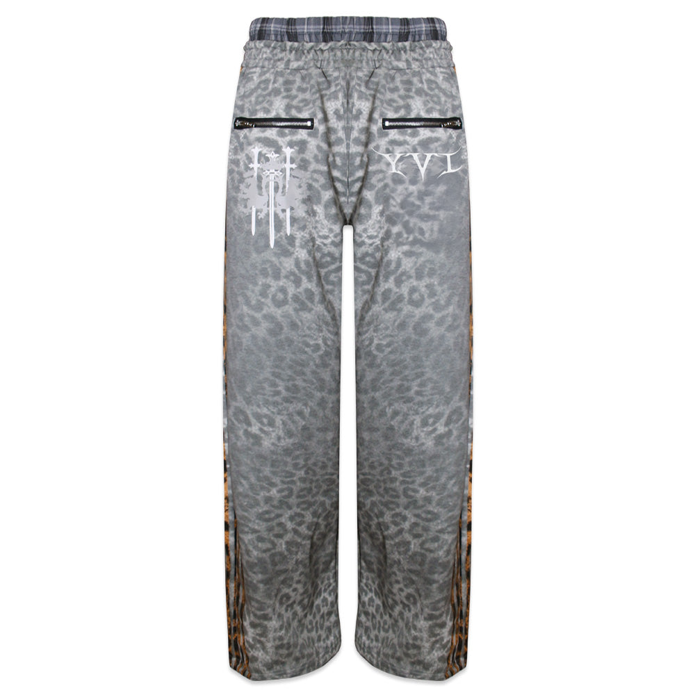 Leopard Royal Knight Club Waxed Pants