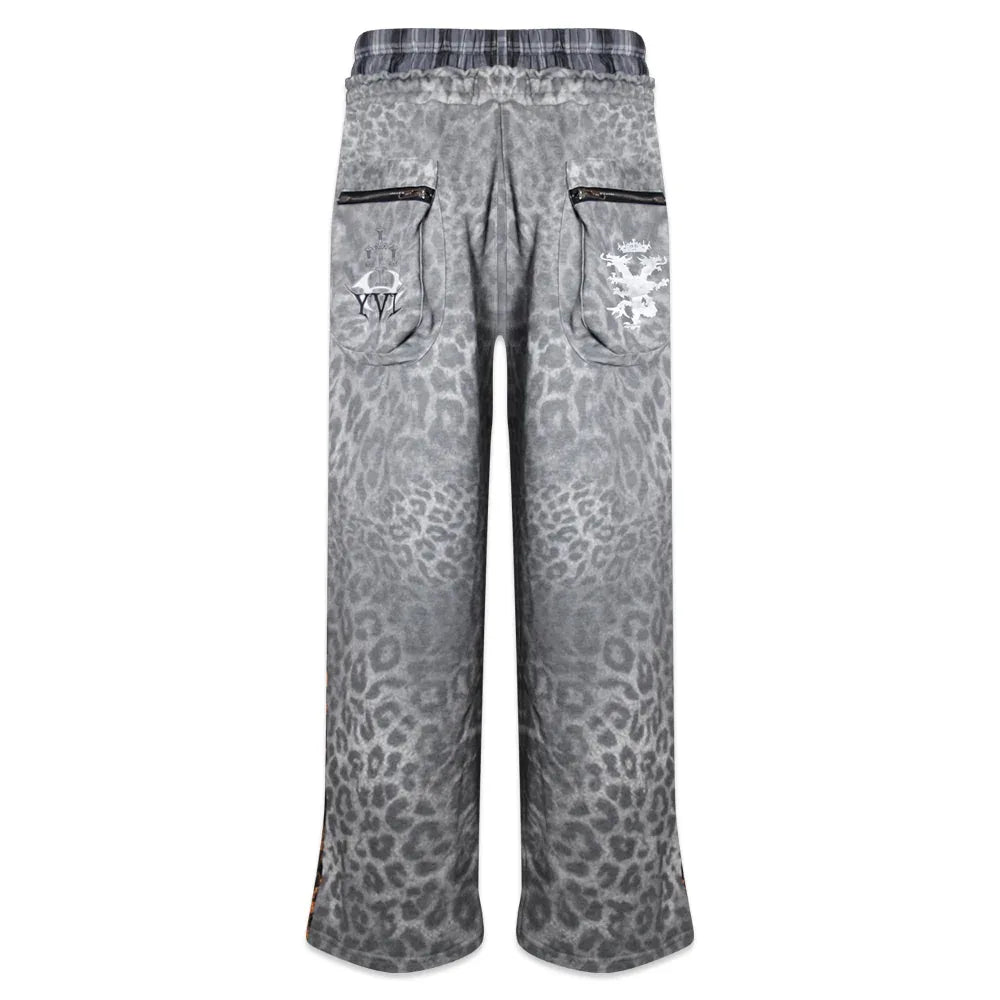 Leopard Royal Knight Club Waxed Pants - COZY WORLDWIDE - VENTURER