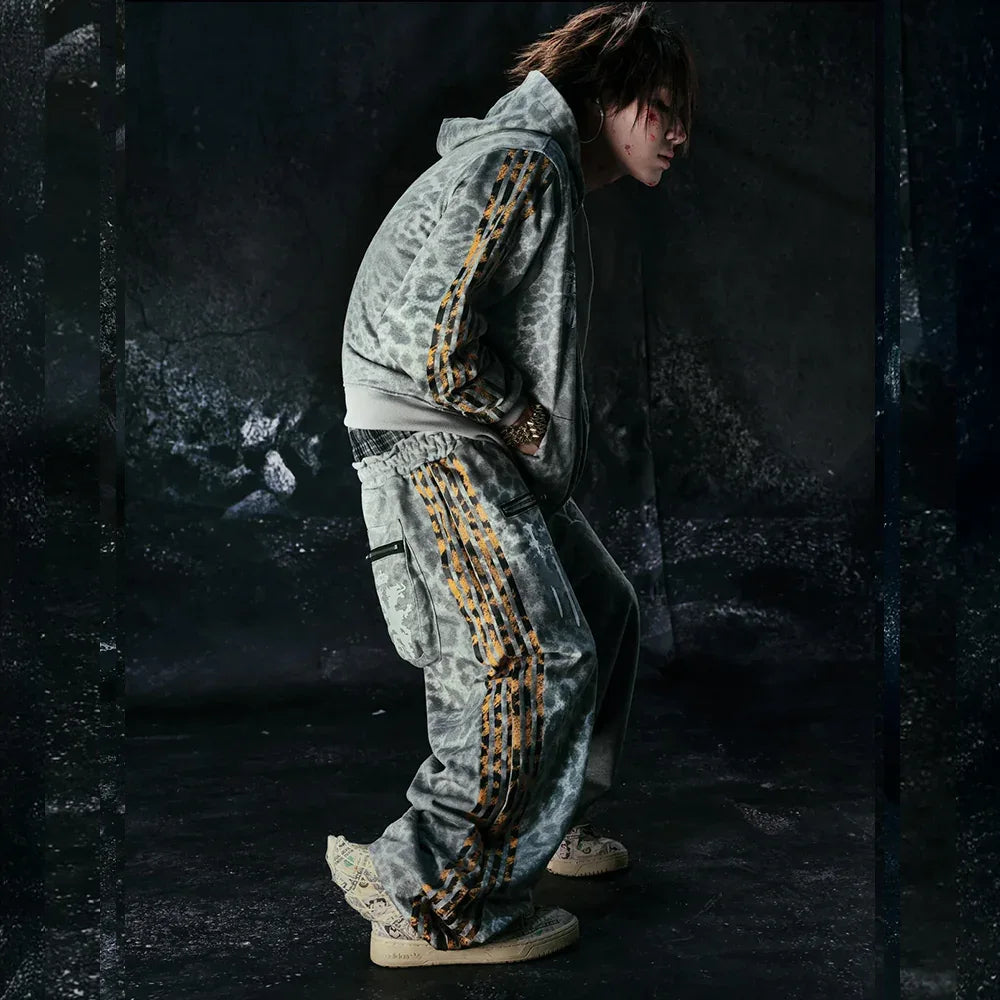 Leopard Royal Knight Club Waxed Hoodie - COZY WORLDWIDE - VENTURER