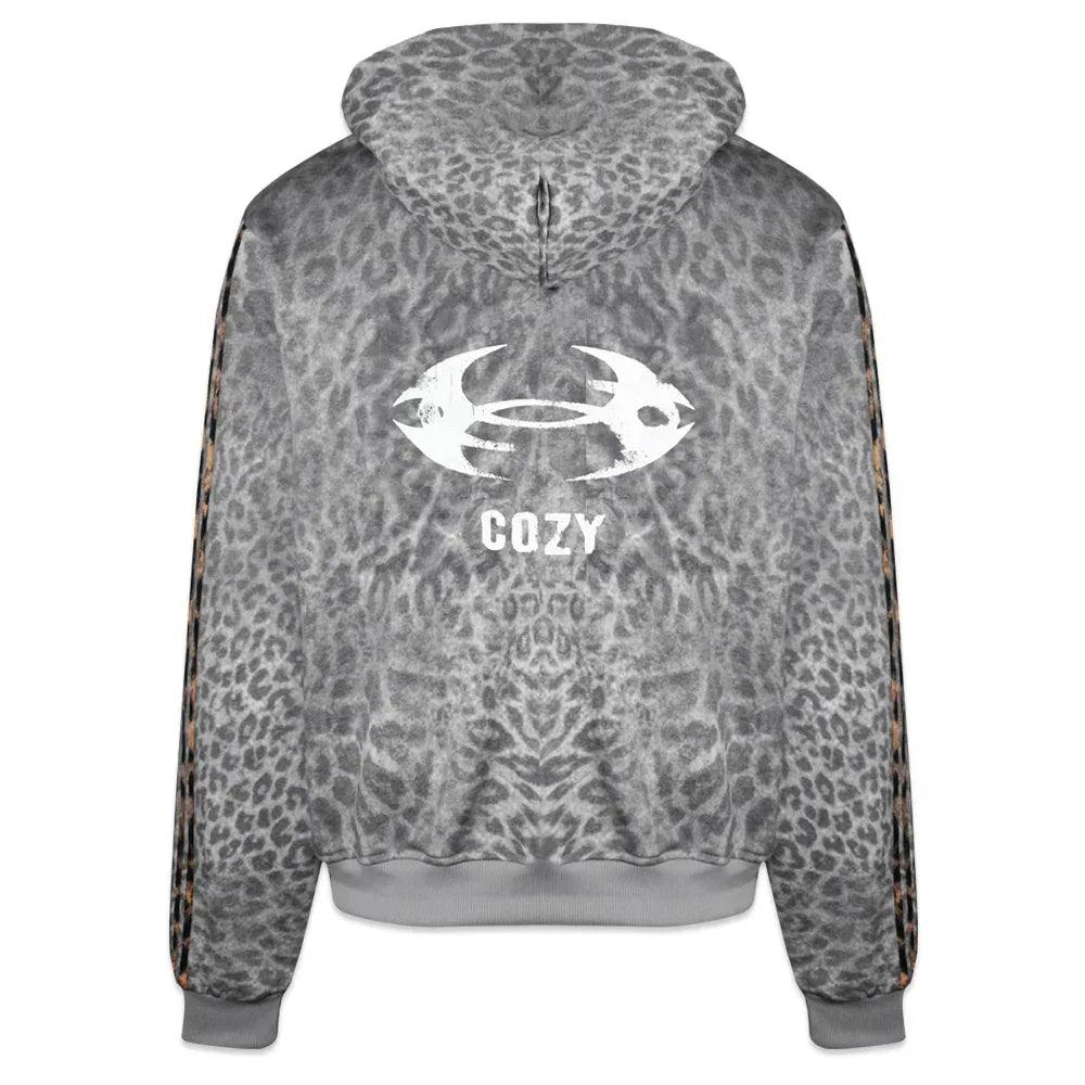 Leopard Royal Knight Club Waxed Hoodie - COZY WORLDWIDE - VENTURER