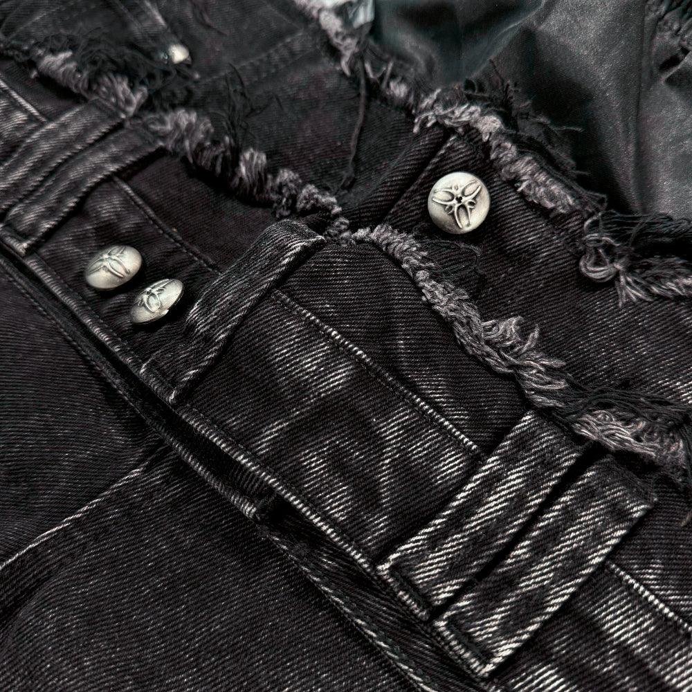 Tripple Layer Waxed Flared Jeans - COZY WORLDWIDE - VENTURER