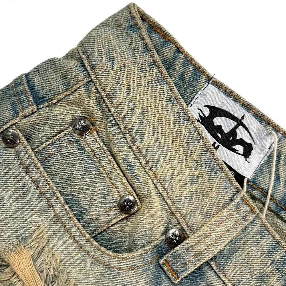 Lifestyle Vintage Waxed Baggy Jeans - COZY WORLDWIDE - VENTURER