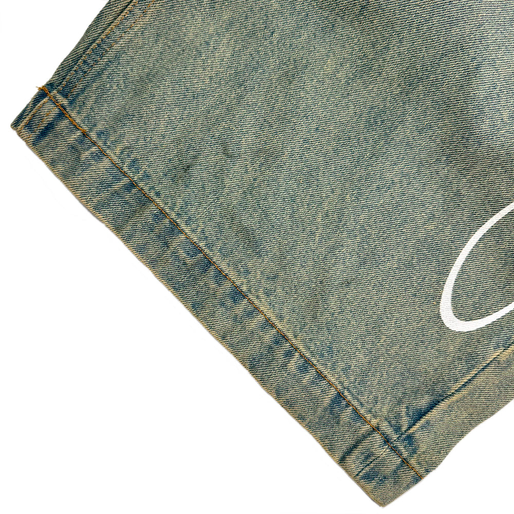 Lifestyle Vintage Waxed Baggy Jeans