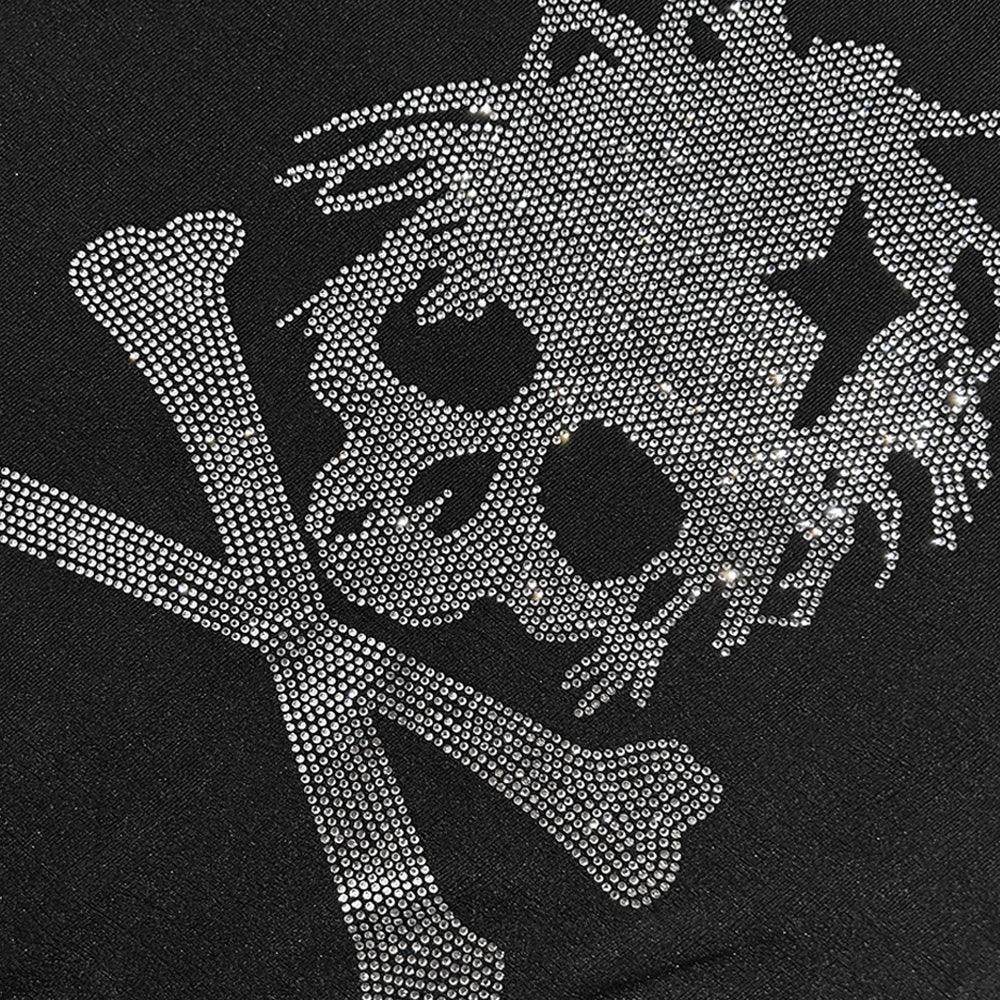 </2 Moreflex Rhinestone Skull T-Shirt - CH2 FLEXINSOHARD - VENTURER