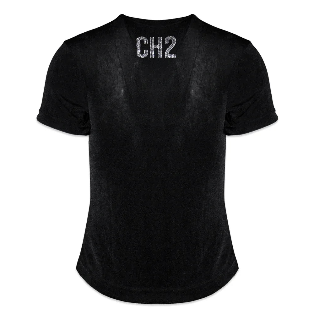 </2 Moreflex Rhinestone Skull T-Shirt - CH2 FLEXINSOHARD - VENTURER