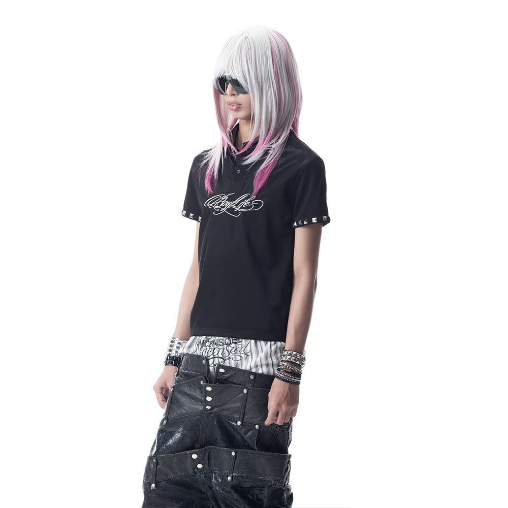 </2Boylife Studded Polo