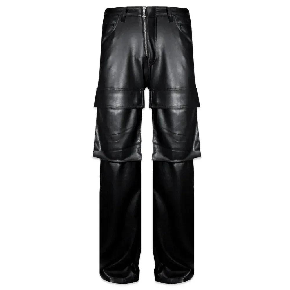 Faux Leather Cargo Pants V2 - LAST NEST - VENTURER