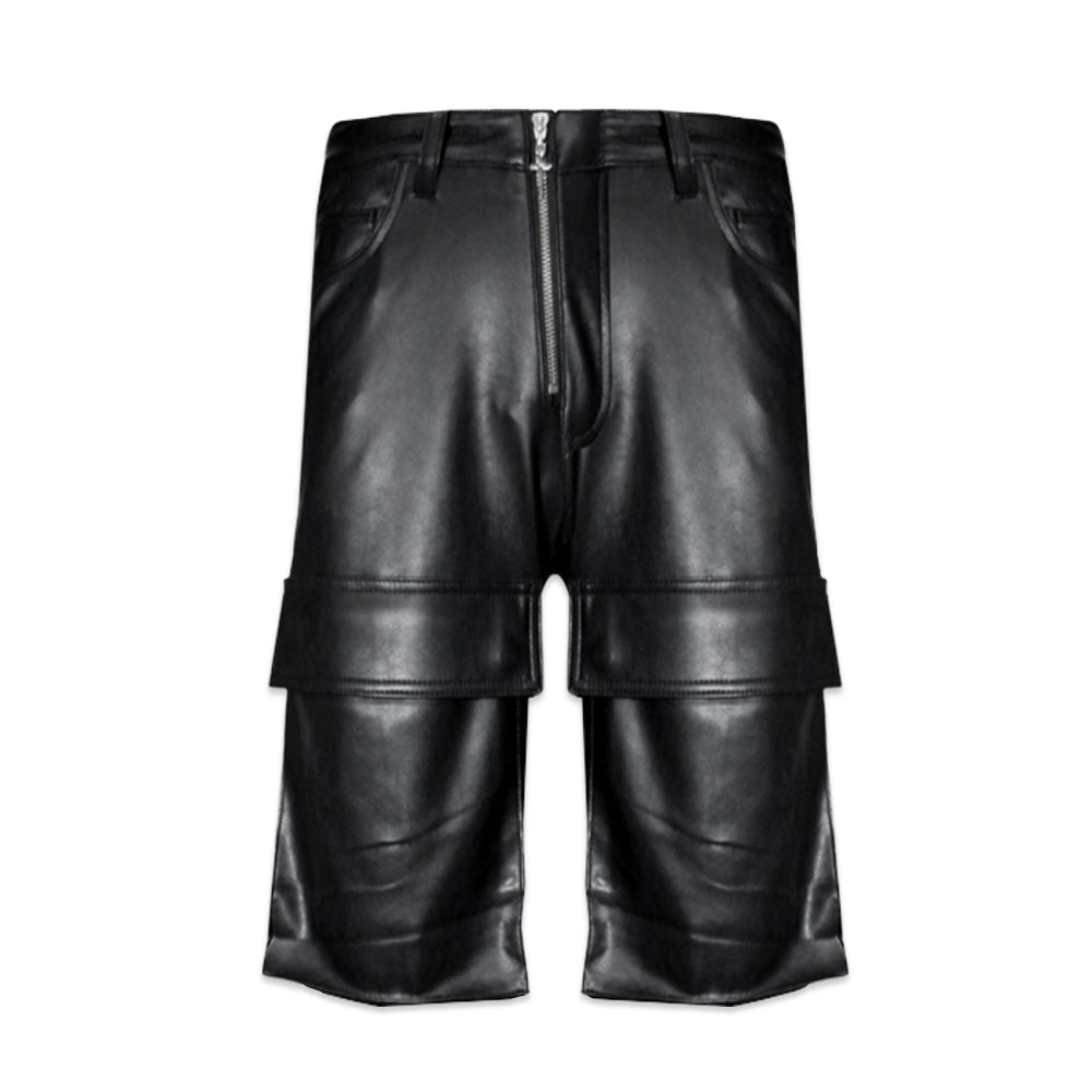 Faux Leather Cargo Pants V2