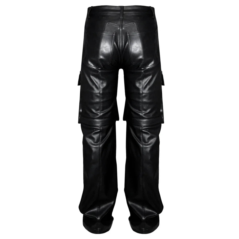 Faux Leather Cargo Pants V2 - LAST NEST - VENTURER