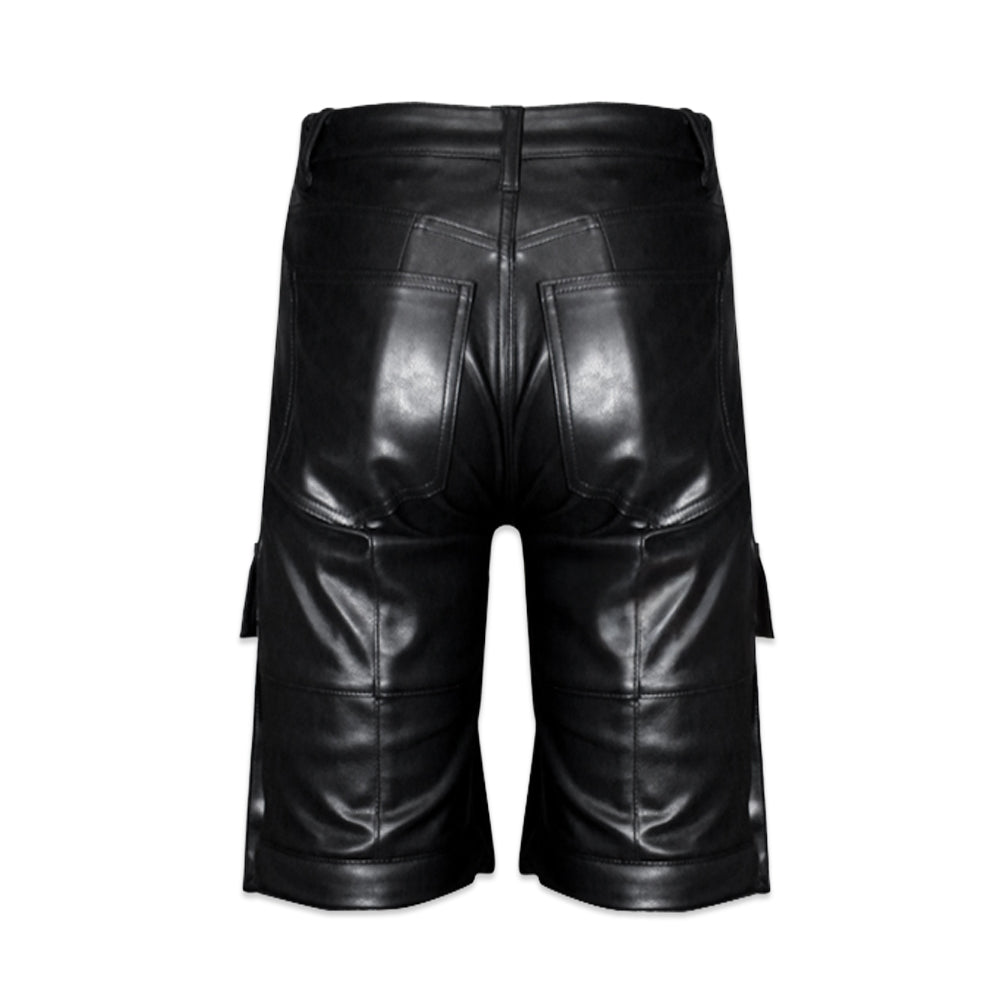 Faux Leather Cargo Pants V2