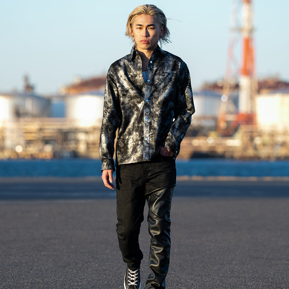 Leather Tie-Dye Shirts