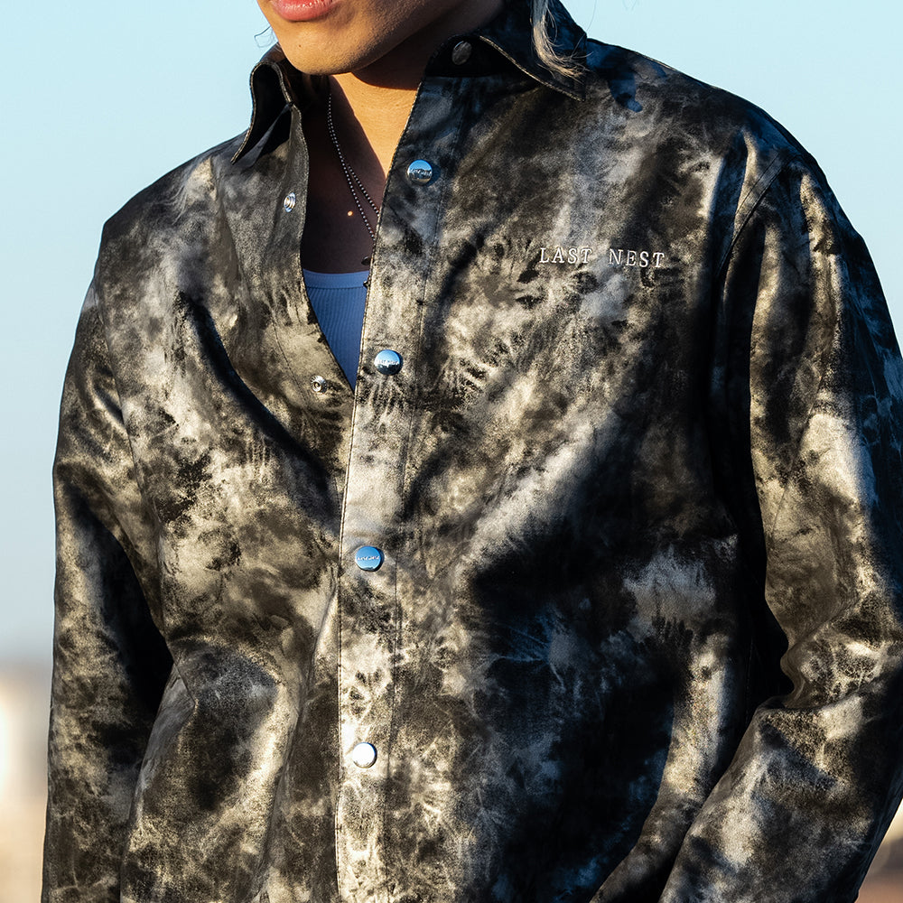 Leather Tie-Dye Shirts