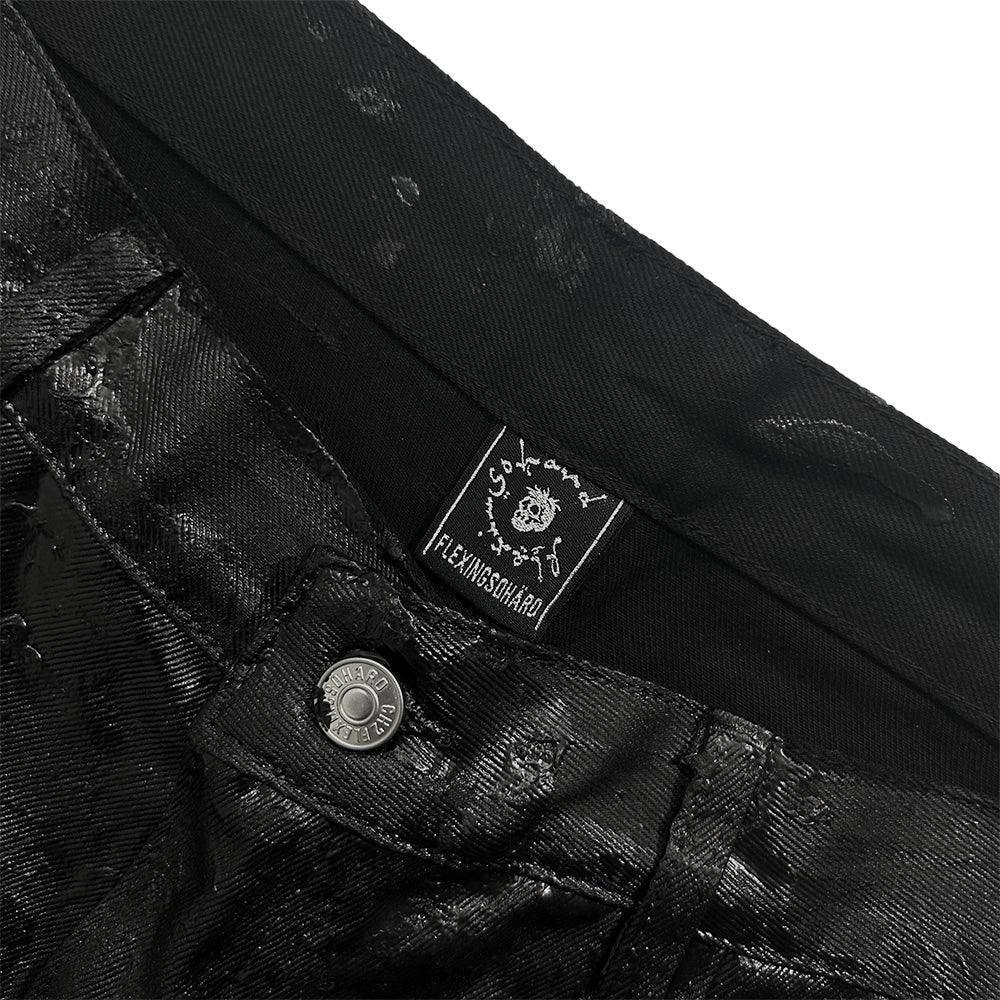 </2 Black Waxed Jeans - CH2 FLEXINSOHARD - VENTURER