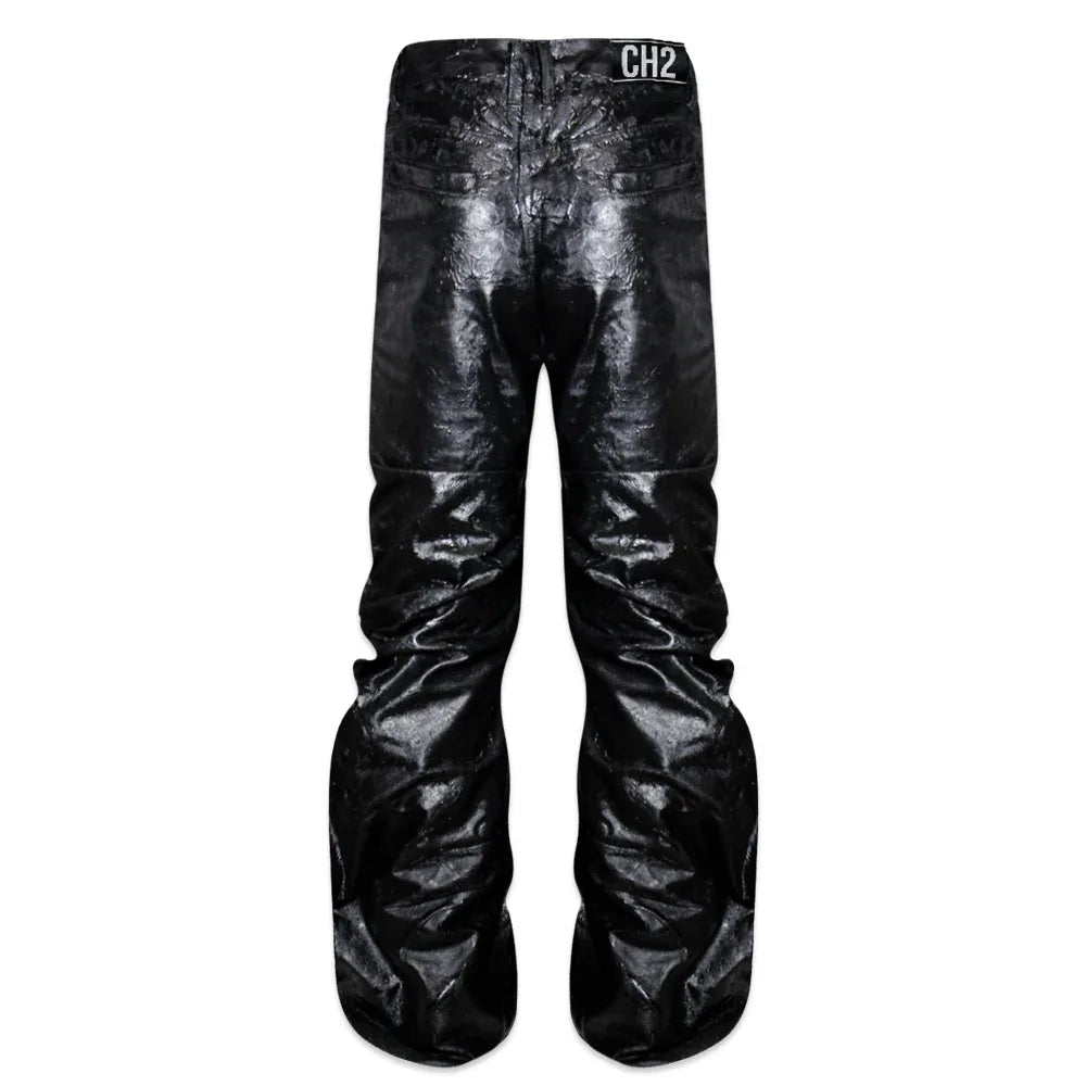 </2 Black Waxed Jeans - CH2 FLEXINSOHARD - VENTURER