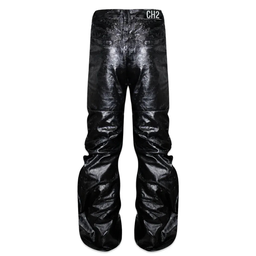 </2 Black Waxed Jeans - CH2 FLEXINSOHARD - VENTURER