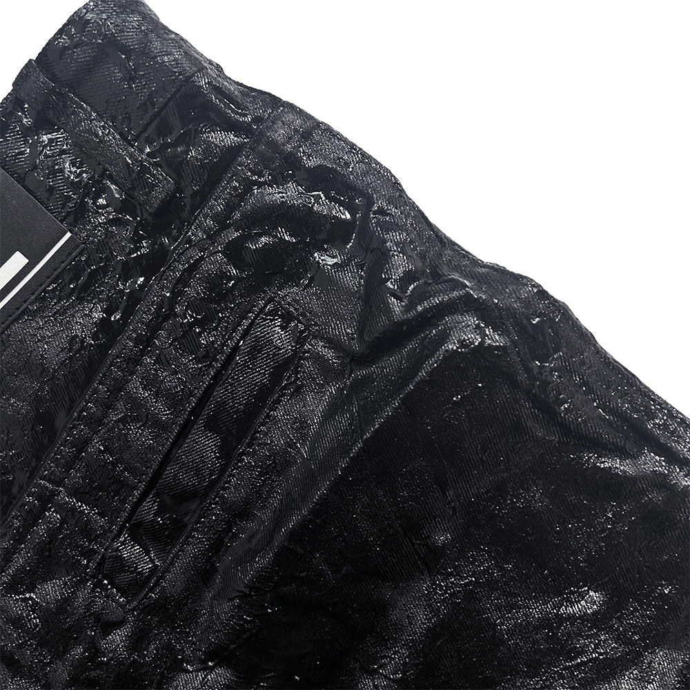 </2 Black Waxed Jeans