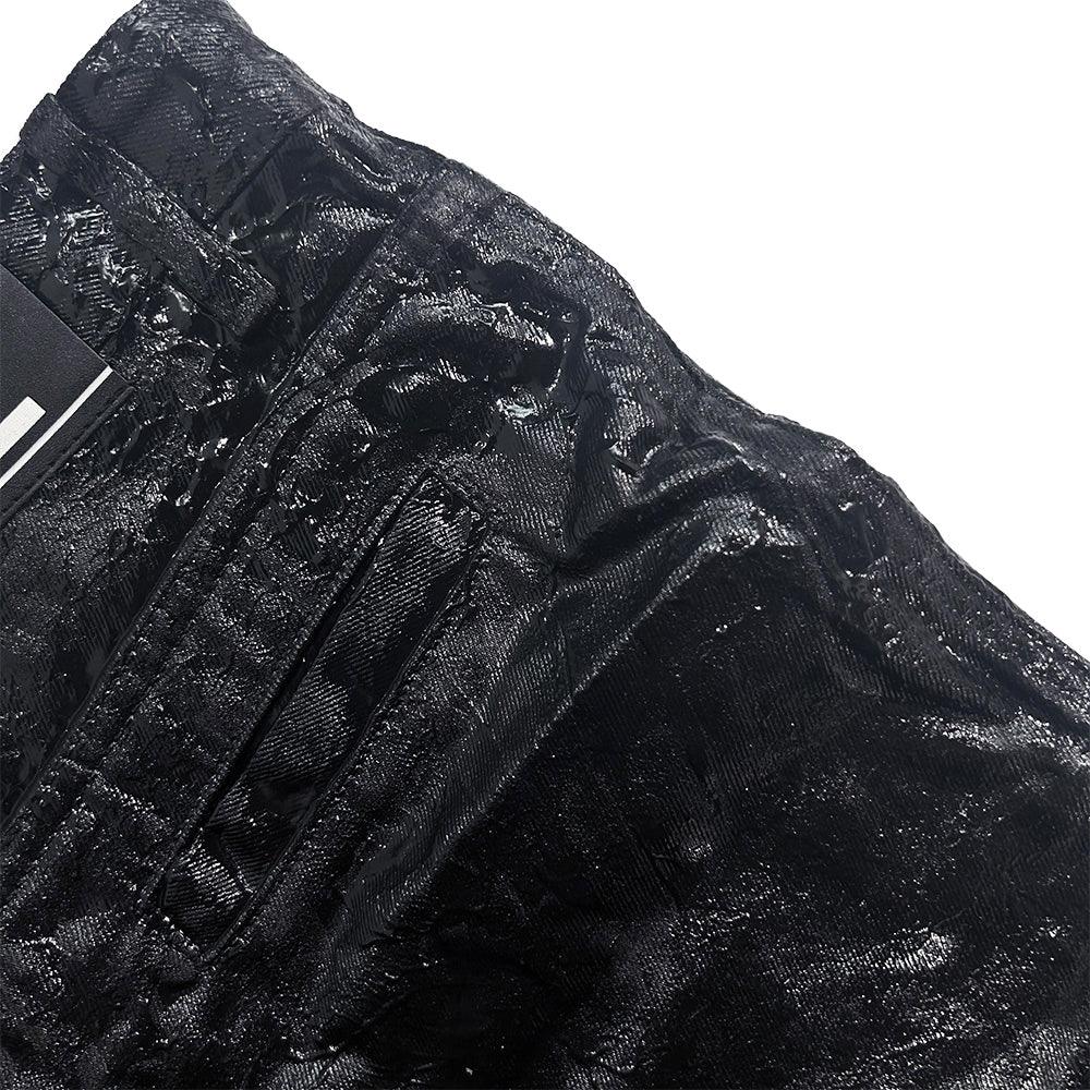 </2 Black Waxed Jeans - CH2 FLEXINSOHARD - VENTURER