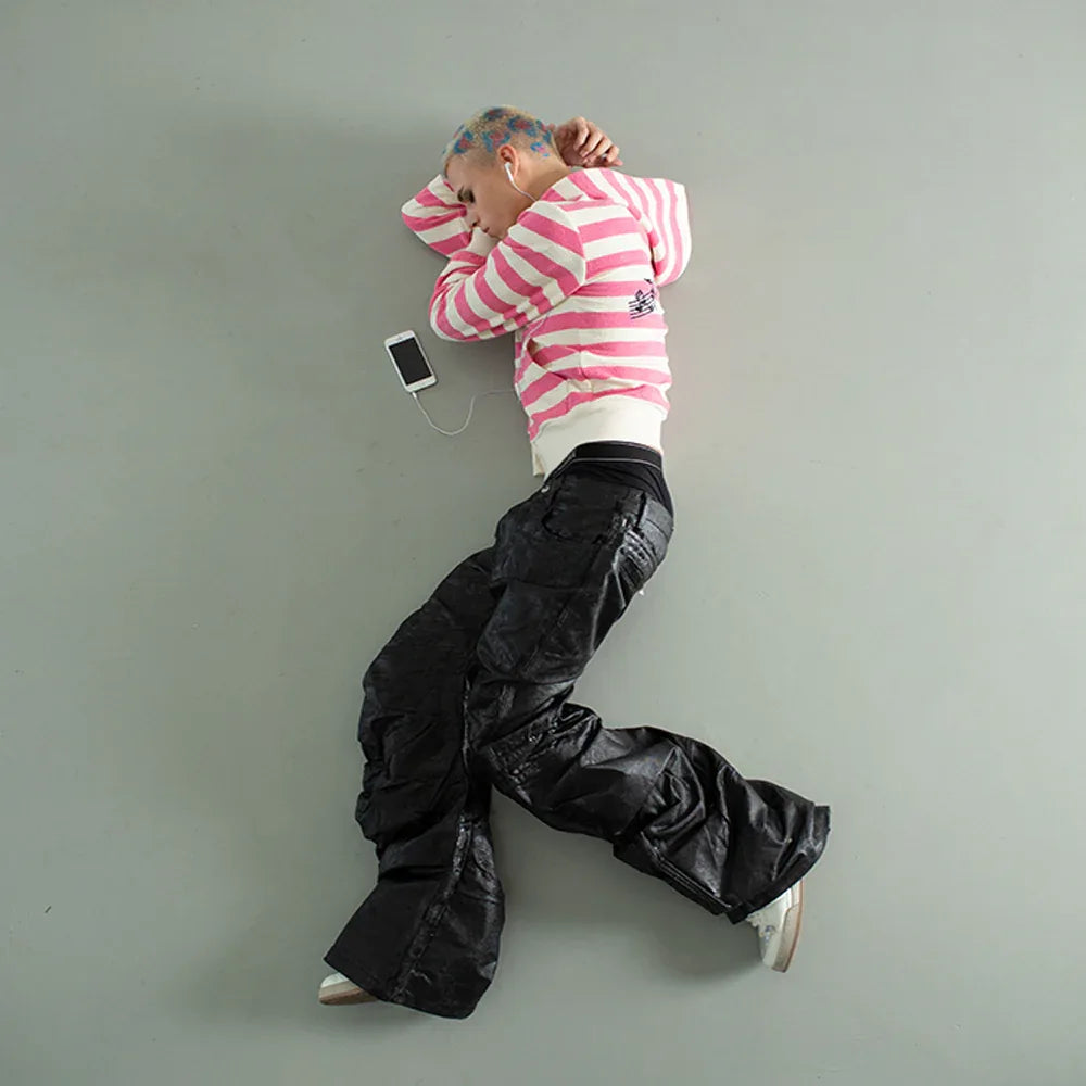 </2 Black Waxed Jeans - CH2 FLEXINSOHARD - VENTURER